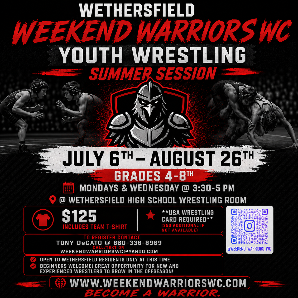 Weekend Warriors WC 2026 Summer Session Flyer